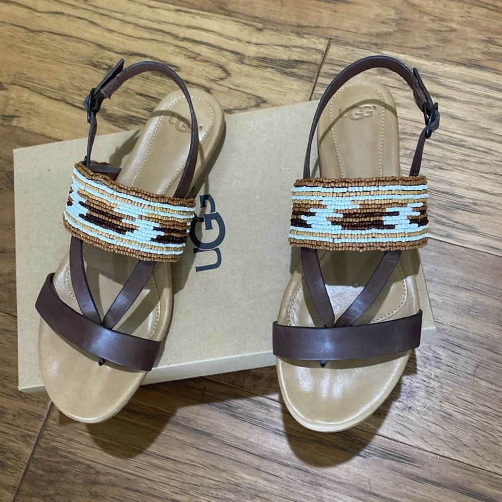 UGG Verona Serape Beads Sandals size 6.5